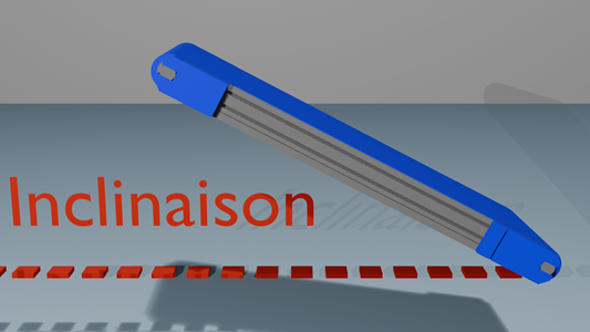 Exemple 3D d'une inclinaison de convoyeur